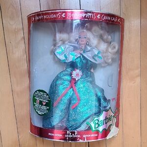 1995 Happy Holidays Special Edition Barbie Doll Mattel 14123